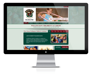 Website design for Wellington Children's Academy